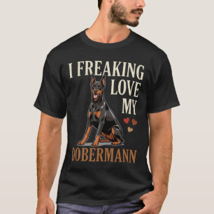 T-shirt Amour de Dobermann Amateur de Chien