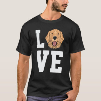 T-shirt Amour de Golden Retriever Chien Golden Retriever M