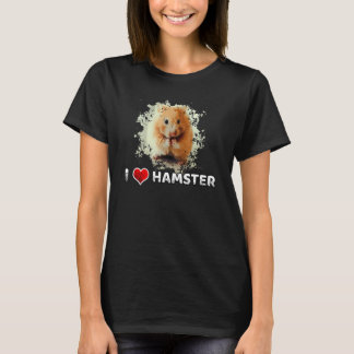 T-shirt Amour de hamster visage de hamster