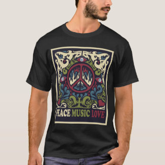 T-shirt amour de la musique de paix