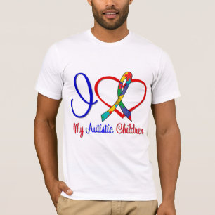 T-shirt Amour de l'autisme I mes enfants autistes