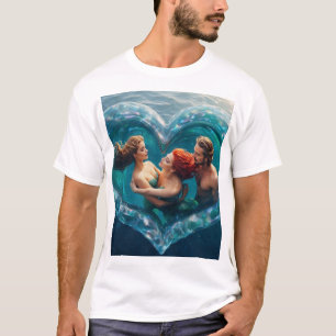 T-shirt amour de mermaid