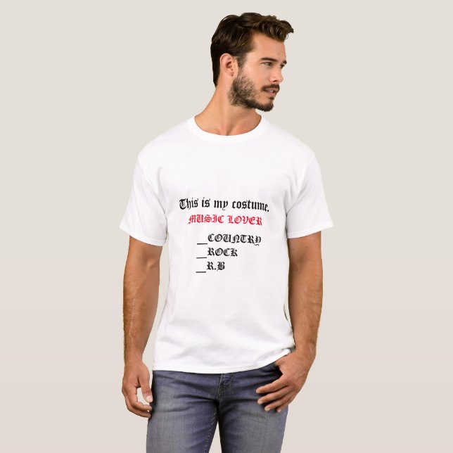 T-SHIRT AMOUR DE MUSIQUE (Devant entier)