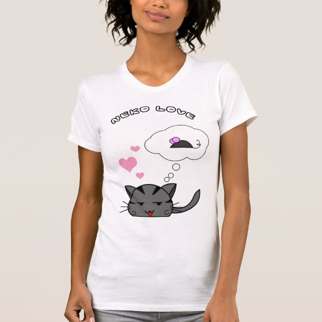 T-shirt amour de neko (Devant)