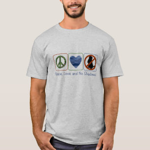 T-shirt Amour de paix et aucunes ombres
