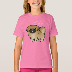 T-shirt Amour de Pekingese (chiot coupé)