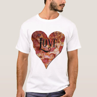 T-shirt Amour de pizza de Saint-Valentin