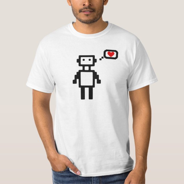T-shirt Amour de robot (Devant)