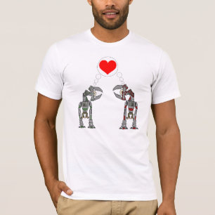 T-shirt Amour de robot