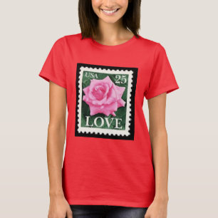 T-shirt Amour de rose rose