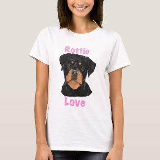 T-shirt Amour de Rottie Rottweiler