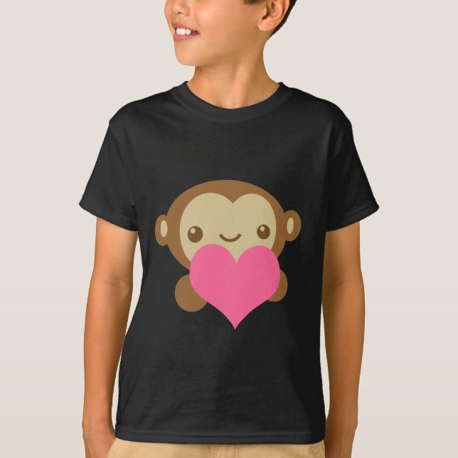 T-shirt Amour de singe (Devant)