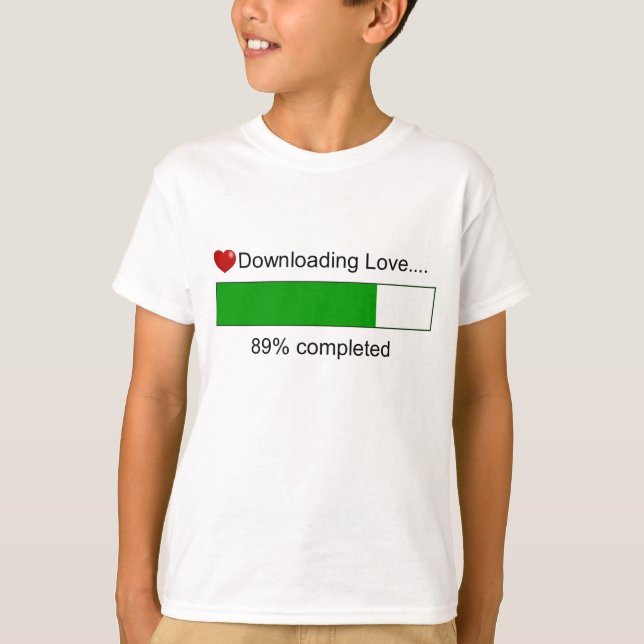 T-shirt Amour de téléchargement (Devant)