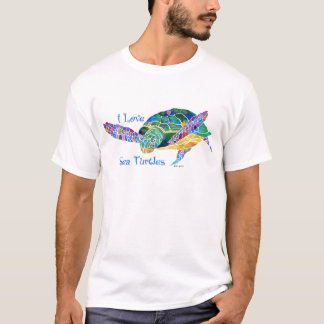 T-shirt Amour de tortue de mer une tortue