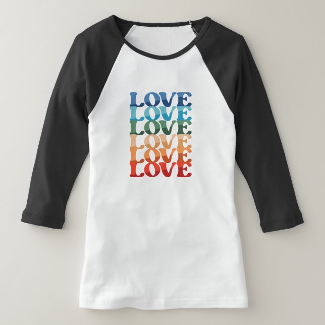 T-shirt Amour dégradant | LGBT Rainbow Pride Mois (Poser)
