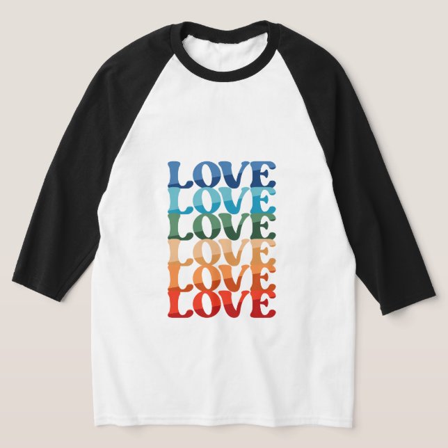 T-shirt Amour dégradant | LGBT Rainbow Pride Mois (Poser)