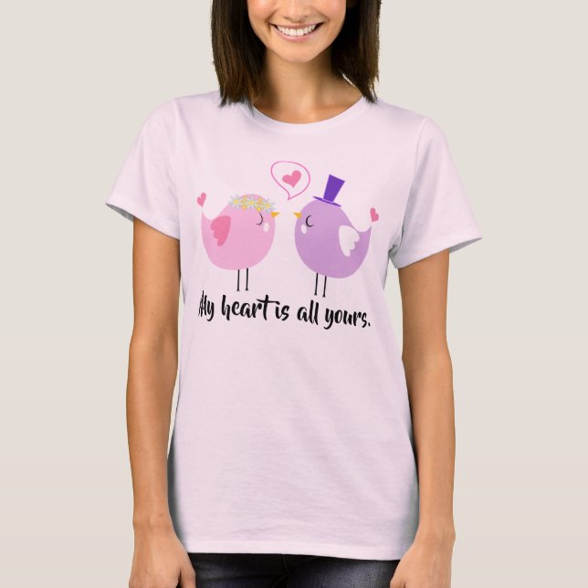 T-shirt Amour des oiseaux (Devant)
