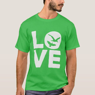 T-shirt Amour des oiseaux Faucon Oiseaux Ornithologiste Bi