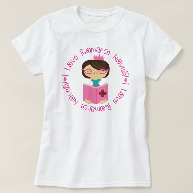 T-shirt Amour des romans Romance I (Design devant)