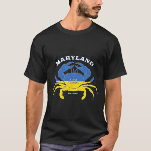 T-shirt Amour d'été Maryland soutient l'Ukraine Fier de Lt