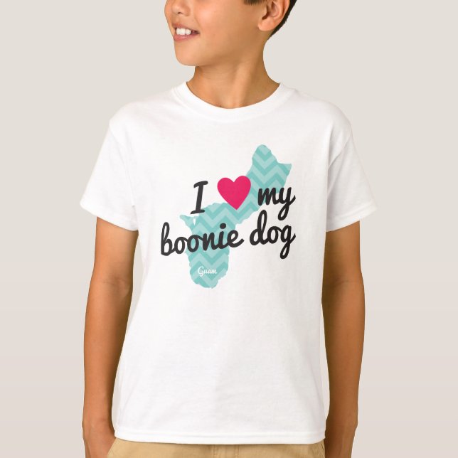 T-shirt Amour d'I des enfants ma chemise de chien de (Devant)