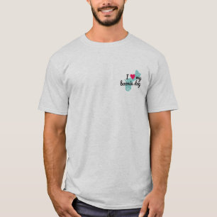 T-shirt Amour d'I des hommes ma chemise de chien de Boonie