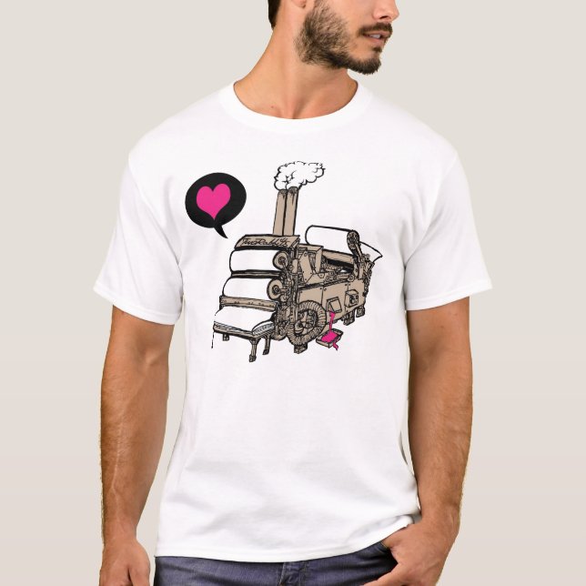 T-shirt Amour d'impression (Devant)
