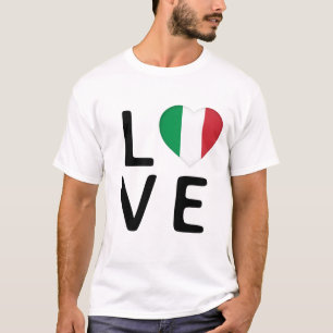 T-shirt Amour - Drapeau Italie