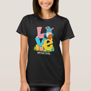 T-shirt Amour drôle Basket Basket Pâques Gnome OEufs Chass