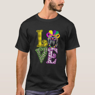 T-shirt Amour drôle Mardi Gras Terre-Neuve Chien Papa Chie