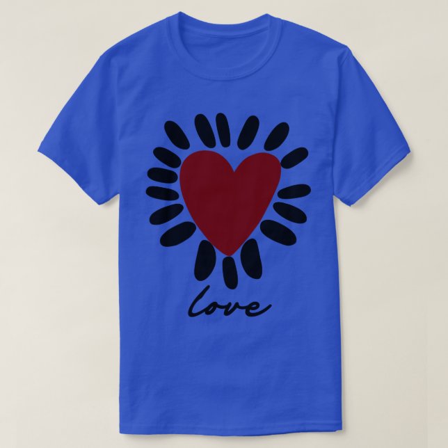 T-shirt amour du coeur (Design devant)