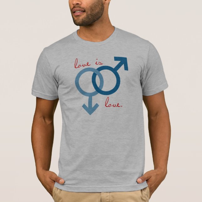 T-shirt Amour Du Même Sexe (Homme) (Devant)