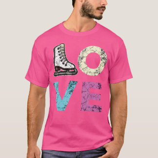 T-shirt Amour du patinage artistique pour les filles de pa