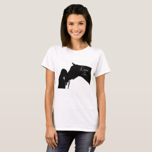 T-shirt Amour d'une chemise équestre de cheval de vie