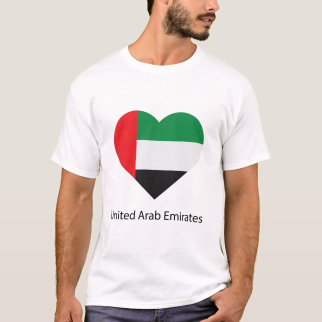 T-shirt Amour Émirats Arabes Unis (Devant)