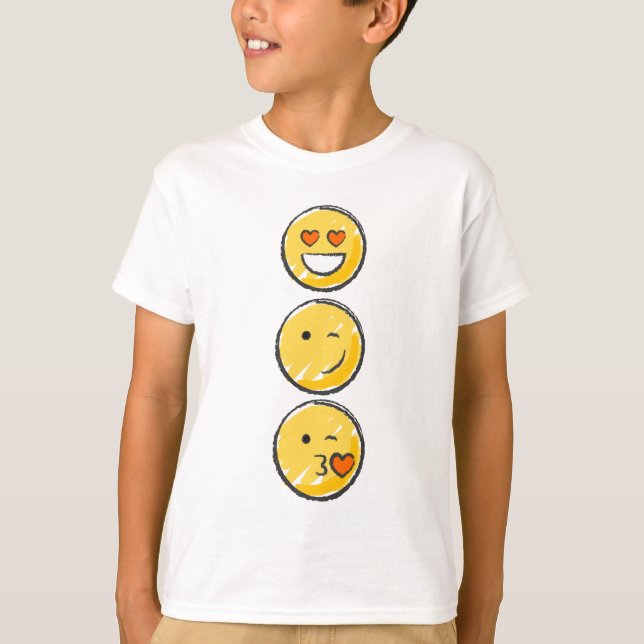 T-shirt Amour Emojis (Devant)