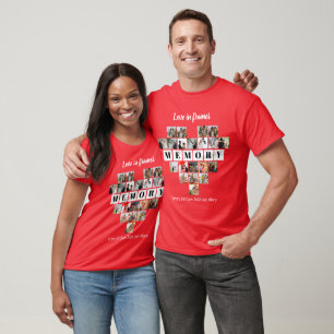T-shirt Amour en images Cœur 20 Collage photo Romantique