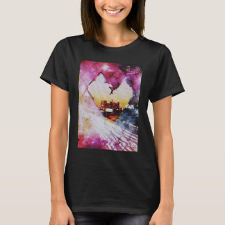 T-shirt Amour Enclos Esthétique Vaporwave Los Angeles Gli