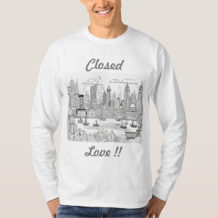 t-shirt : Amour enfermé dans la ville mode de vie 