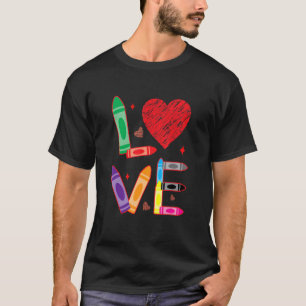 T-shirt Amour Enseignant Heureuse Sainte-Valentin
