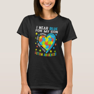 T-shirt Amour Espoir Porter Bleu Drôle Pour Mon Frère Auti