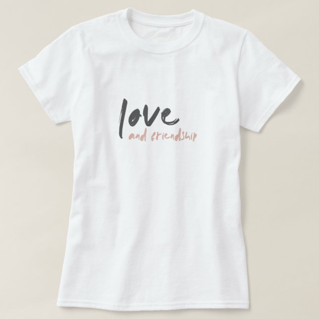 T-shirt Amour et amitié | Modern Forever Friend Bestie (Design devant)