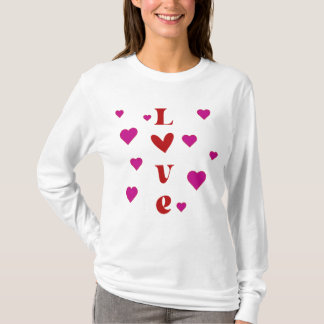 T-shirt Amour et Coeurs