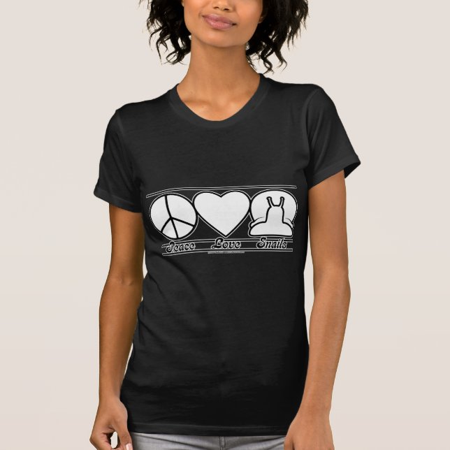 T-shirt Amour et escargots de paix (Devant)