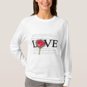 T-shirt Amour et un rose