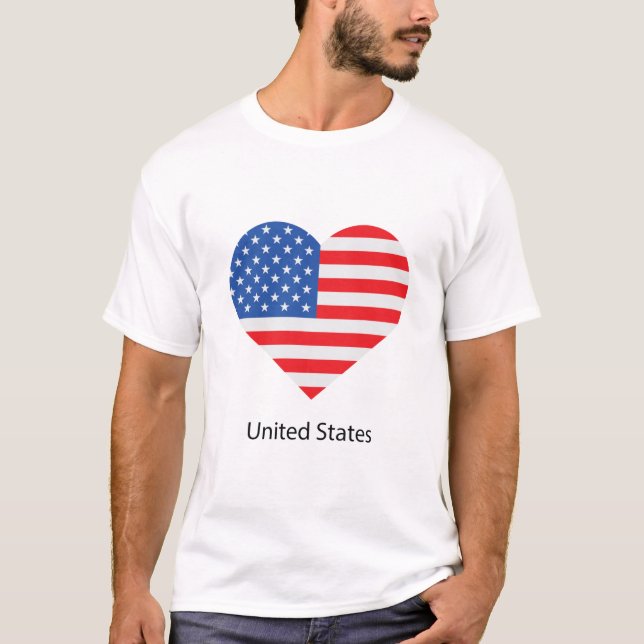 T-shirt Amour États-Unis (Devant)