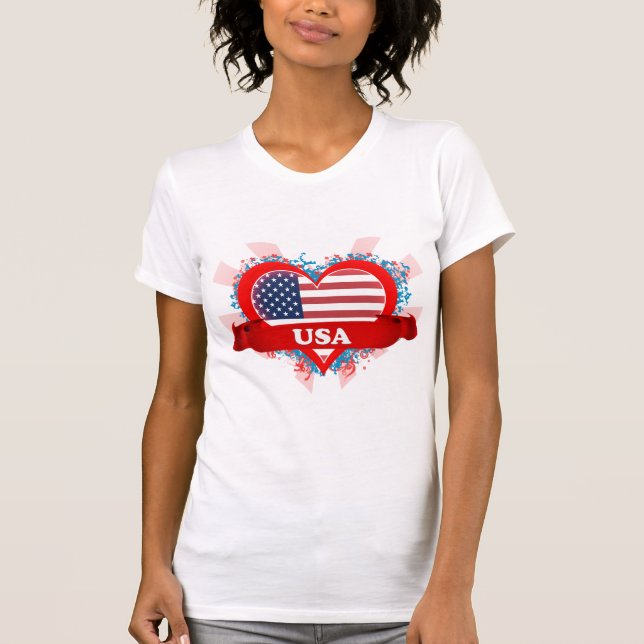 T-shirt Amour Etats-Unis du cru I (Devant)