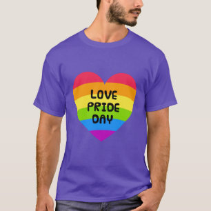 T-shirt Amour Fierté Jour mauve hommes
