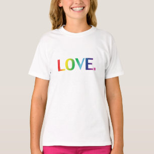 T-shirt Amour, fierté lgbt lgbtq couleurs arc-en-ciel