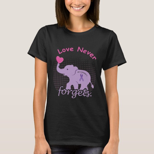 T-shirt Amour Fin Alzheimer Fin Heimer Sensibilisation Hei (Devant)